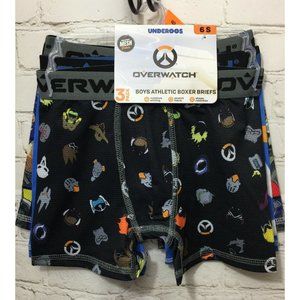 Overwatch Underoos Boys Athletic Boxer Briefs 6S Mesh Fabric